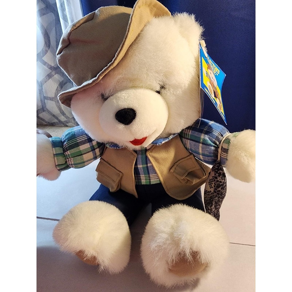 Vintage Collector's Choice Limited Edition Fisherman Teddy Bear Plush with Fish